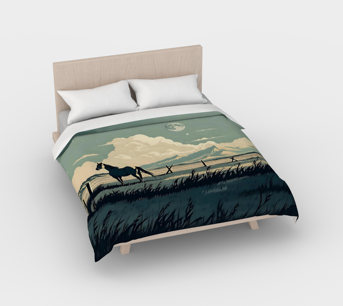 Blue Alberta Duvet Cover