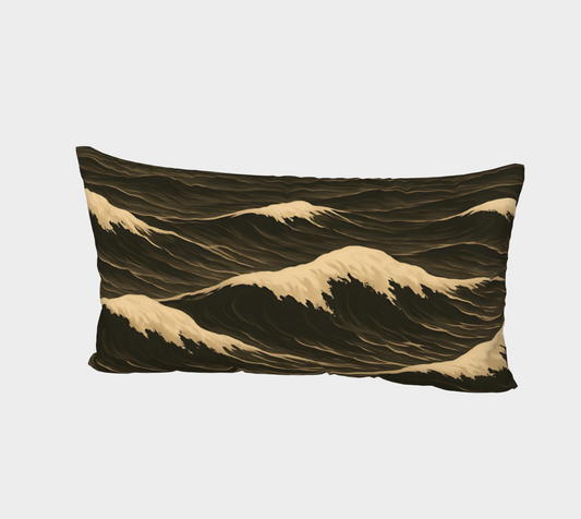 Dark Waves Pillow Sham