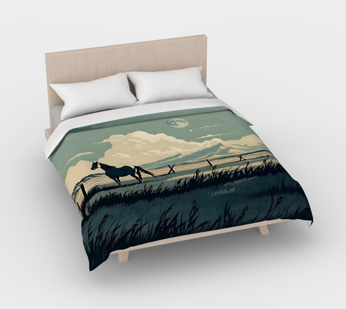 Blue Alberta Duvet Cover