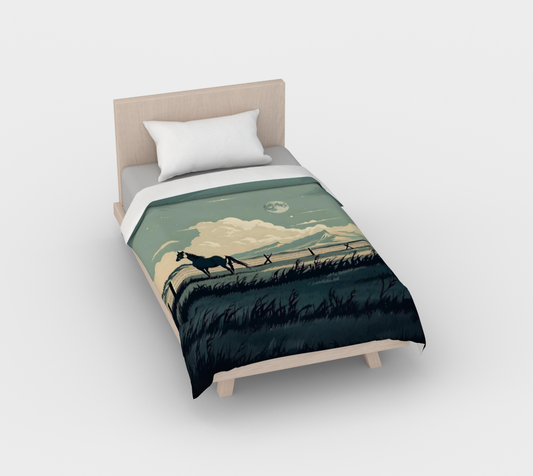 Blue Alberta Duvet Cover