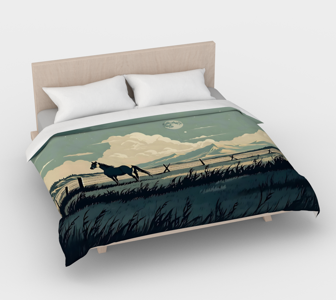 Blue Alberta Duvet Cover