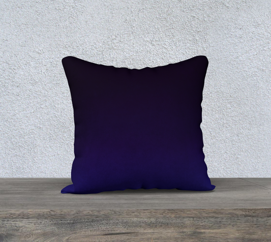 Blue Accent Throw Pillow Cover