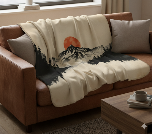 Mountain View Minky Soft Blanket