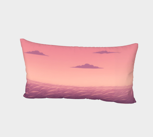 Pink Prairie Sky Pillow Sham