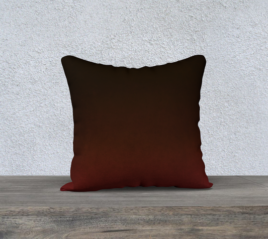 Deep Canadian Red Throw Pillow Cover