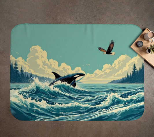 Blue Orca Minky Soft Blanket