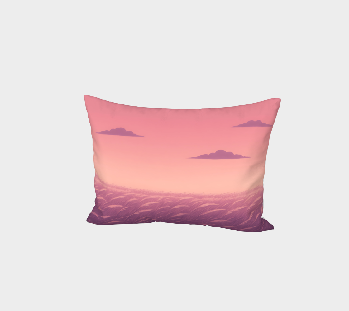 Pink Prairie Sky Pillow Sham