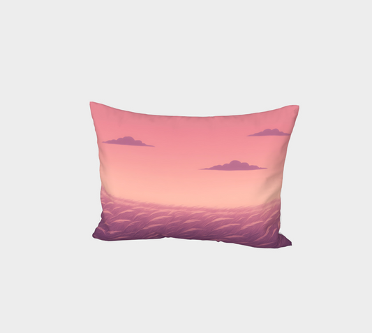 Pink Prairie Sky Pillow Sham