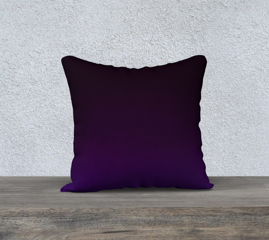 Purple Accent Throw Pillow Cover