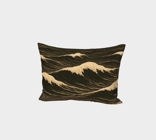 Dark Waves Pillow Sham
