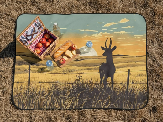 Prairie Pronghorn Minky Soft Blanket