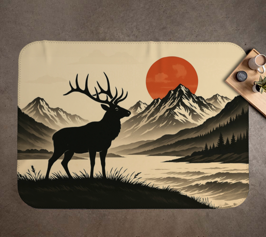 Mountain Elk Minky Soft Blanket