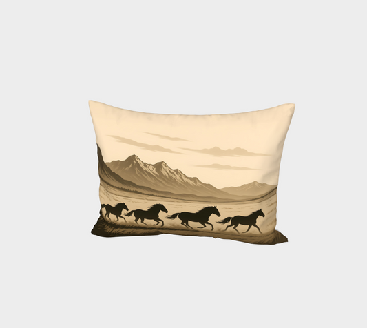 Wild Horses Pillow Sham
