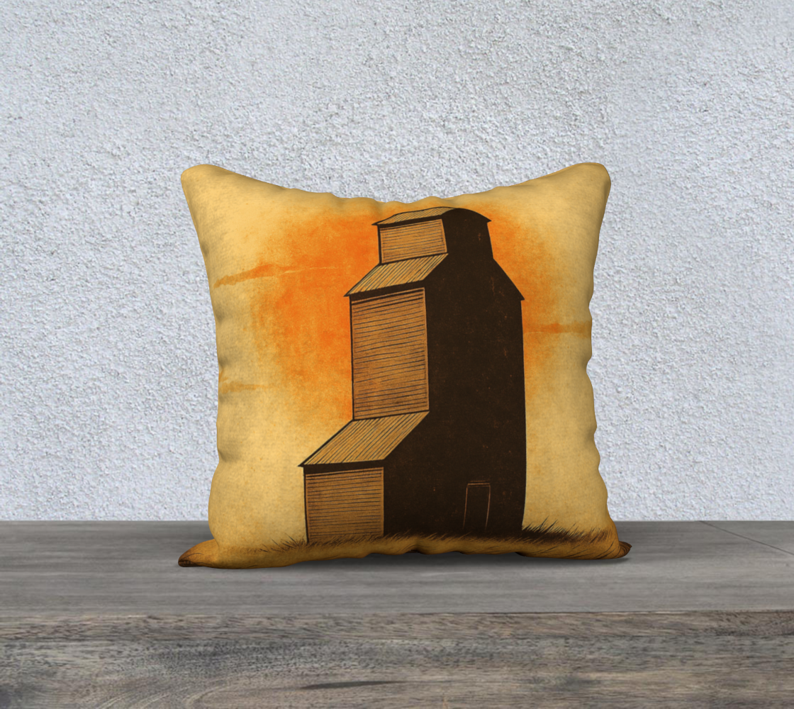 Vintage Prairie Sun Throw Pillow Cover