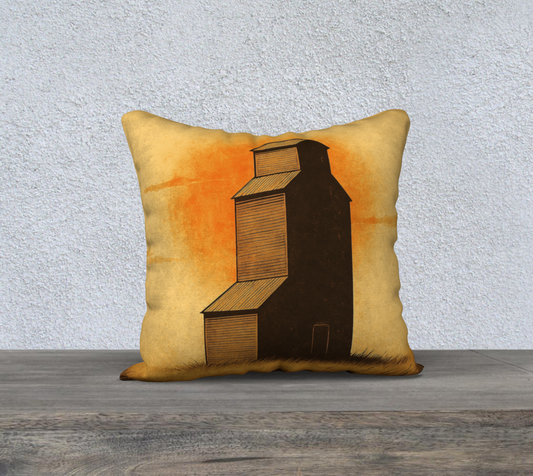 Vintage Prairie Sun Throw Pillow Cover