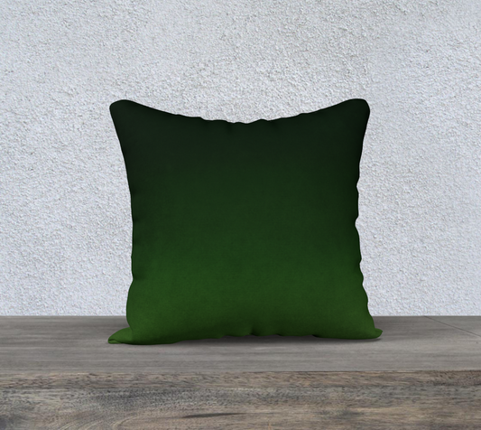 Deep Green Accent Throw Pillow Cover