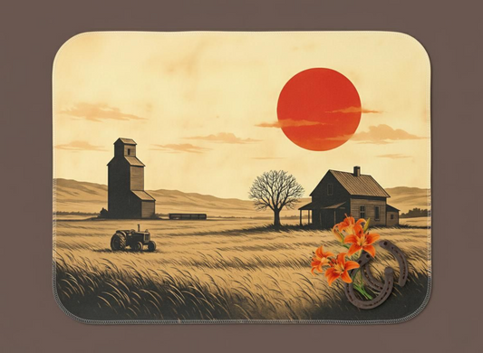 Prairie Sunset Minky Soft Blanket
